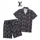new louis vuitton lv hawaiian t shirt shorts hawaiian boutons s_ab6475
